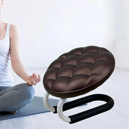 Kneeling Meditation Stool, Prayer Bench Gift Portable Kneeling Bench, Lightweight Meditation Bench Seat for Studio, Praying, Brown