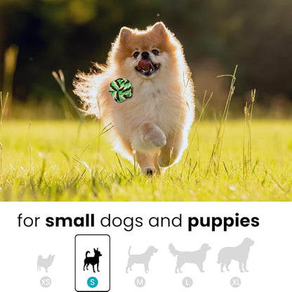 Otterly Pets 6 Pack Rope Balls for Small Dogs & Puppies - Durable, Interactive Chew Toys - for Playtime and Fetch- Ideal for Teething, Training, and Playtime