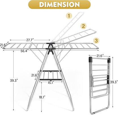 APEXCHASER Clothes Drying Rack, Drying Rack Clothing