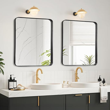 Fabuday Black Sink Mirror for Bathroom