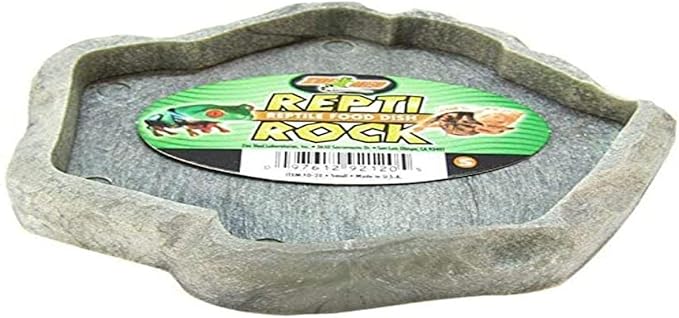 Zoo Med Laboratories SZMFD20 Repti-Rock Food Dish, Small