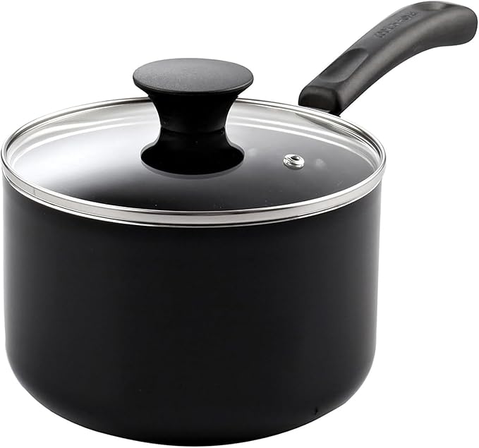 Cook N Home Nonstick Sauce Pan Set 1Qt and 2Qt