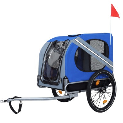 Large Folding Bike Trailer For Dogs  120LB Capacity All-Terrain Pet Carrier, Durable Steel Frame For Cycling, Jogging, Camping  Outdoor Adventures