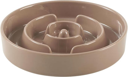 Ceramic 3.2 Cup Slow Feeder Dog Bowl