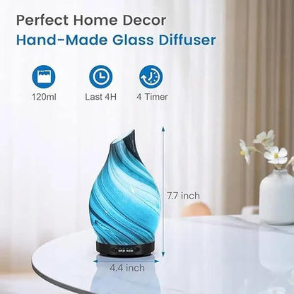 Essential Oil Diffuser, 120ML Glass Aromatherapy Diffuser