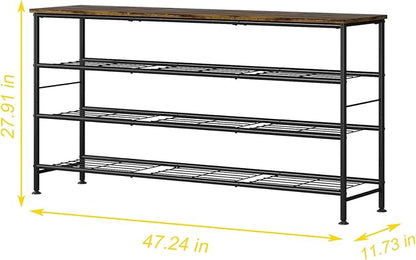SUOERNUO Shoe Rack Organizer 4 Tier