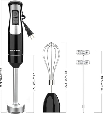 Immersion Blender Handheld, OUTRONSM Hand Blender