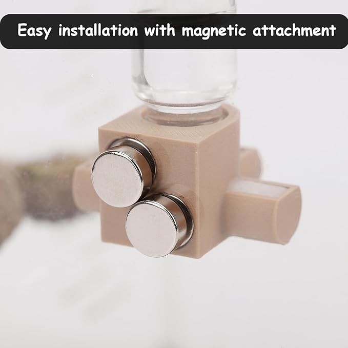 Jumping Spider Water Dispenser, Magnetic Hanging Feeder,Suitable for Jumping Spiders,Tarantulas, Praying Mantises,Arboreal Animals, and Other Small Animal Enclosure Accessories,5ML (Purple)