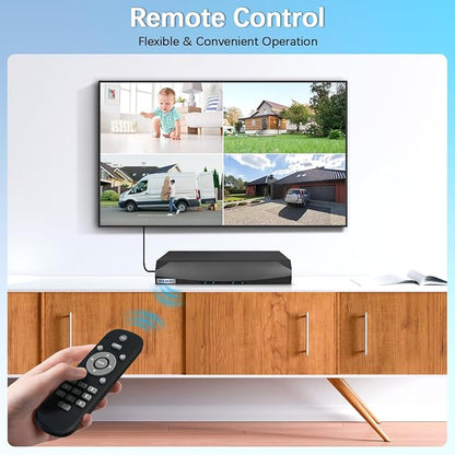 【130°Ultra Wide-Angle】 Outdoor Wired Security Camera System, Home Video
