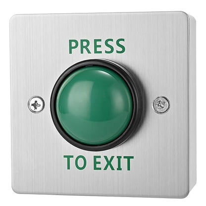 Push to Exit Button for Door Access Control Big Press Button IP68 Waterproof