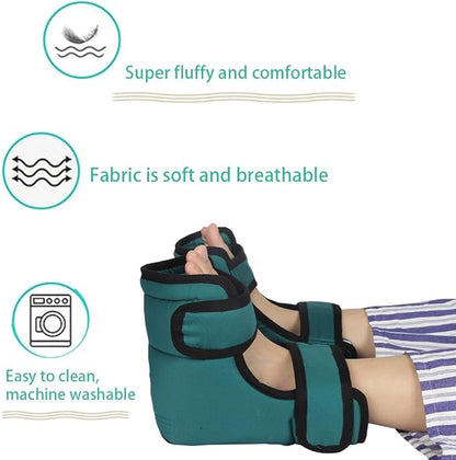 AUSTYLCO 2PCS Heel Cushion Protector Pillow to Relieve Pressure from Sores and Ulcers,Adjustable in Size,Foot Pillowfor Elderly Bedridden Pressure Ulcer Cushion Ankle Pillow for Bed,Wheelchairs