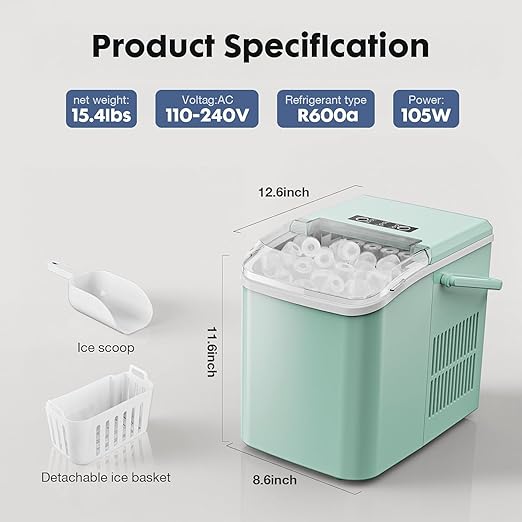 Sweetcrispy Countertop Ice Maker
