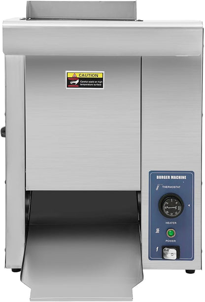 Commercial Burger Bun Toaster, 2000W Commercial Hamburger Bread Baking Machine