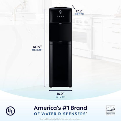 Primo Water Dispenser for 5 Gallon Bottle - Hot & Cold Bottom Loading Water Cooler Machine
