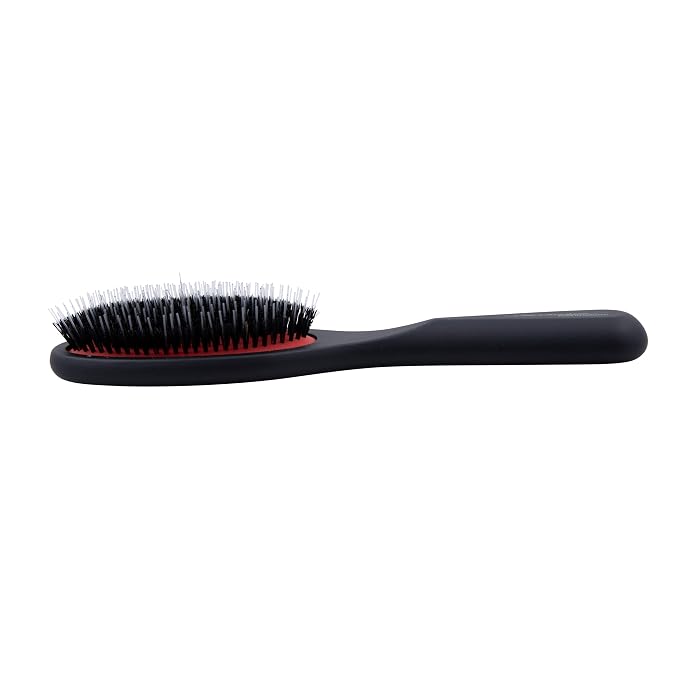 Chris Christensen Andreas Dog Brush, Mason-Pearson Style Boar and Nylon Bristle Brush, Groom Like a Professional, Lightweight Beechwood Handle, Stimulate Natural Oil Production, Medium