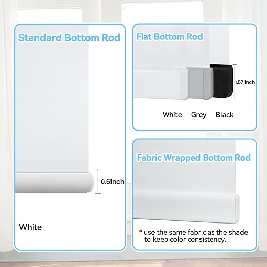 Motorized Blinds with Remote, Automatic Window Shades Work with