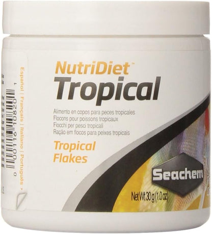 Seachem Laboratories.1082 Nutridiet Tropical Flakes with Probiotics 30g/ 1 oz
