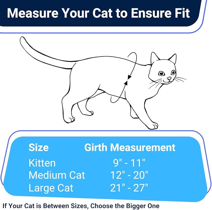 Houdini™ Escape Proof Cat Harness and Leash Set by OutdoorBengal for Walking Cats and Kittens (Vegan Leather, Kitten)