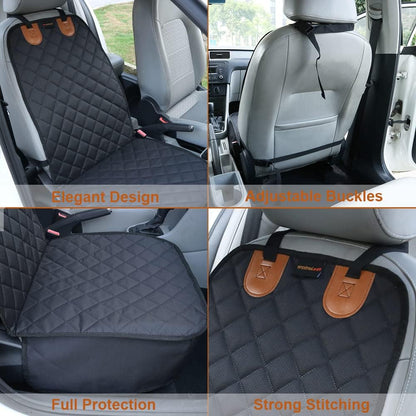Paw Jamboree Car Front Seat Covers for Dogs Scratch-Proof Pet Car Seat Cover Non-Slip Car Seat Protector for Dogs Bucket Seat Cover