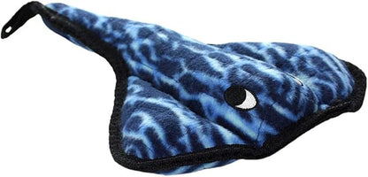 TUFFY - World's Tuffest Soft Dog Toy - Ocean Stingray - Squeakers - Multiple Layers. Made Durable, Strong & Tough. Interactive Play (Tug, Toss & Fetch). Machine Washable & Floats. (2 Pack)
