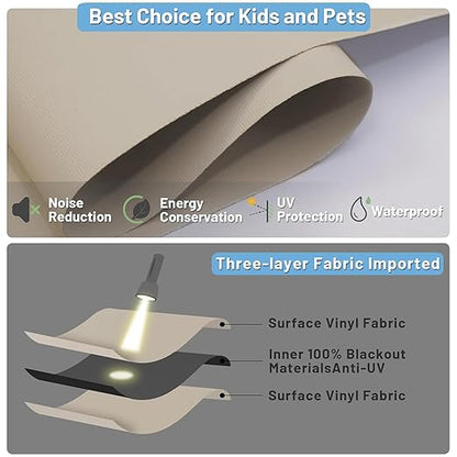 Motorized Blinds with Remote, Automatic Window Shades Work with