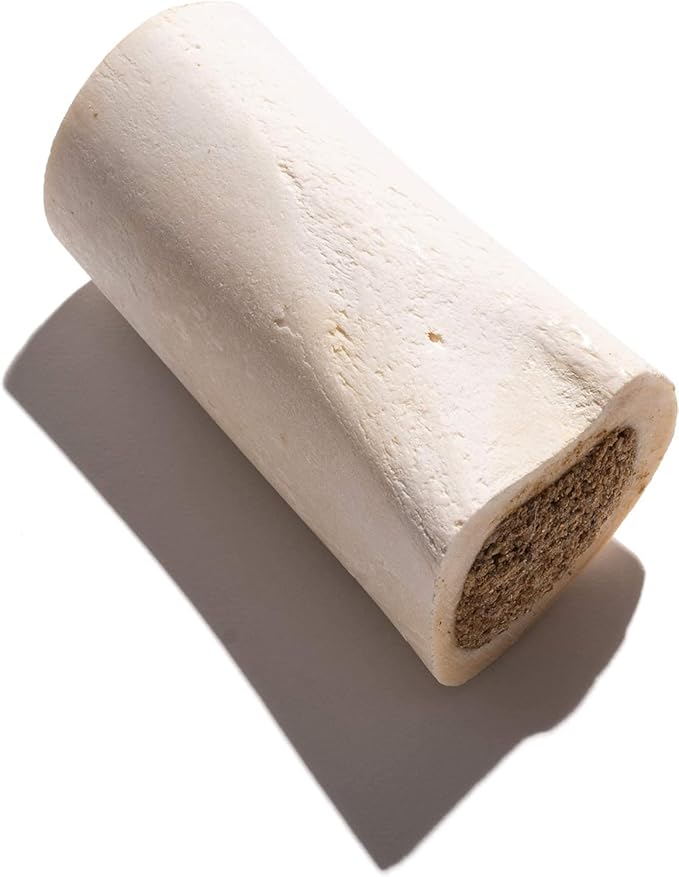 Jack&Pup 3-4" Filled Dog Bones for Small and Large Dogs, Flavored Shin Dog Bones Long Lasting, Stuffed Bone for Dogs, High Protein, Peanut Butter Flavor - 4 Pack