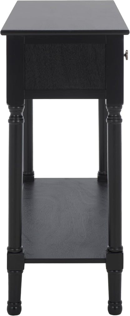 SAFAVIEH Home Collection Josie Black 2-Drawer Console Table for Living Room Foyer Bedroom Hallway Entryway Office