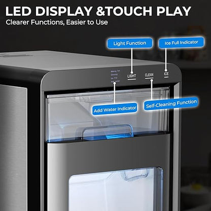 Antarctic Star Nugget Ice Maker Countertop - 44LB/Day