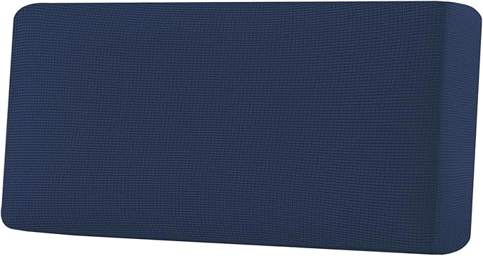 H.VERSAILTEX Super Stretch Individual Seat Cushion Covers Sofa Covers Couch Cushion Covers Slipcover Sets Thick Jacquard Textured Twill Fabric (1 Piece Sofa Cushion Cover, Navy)