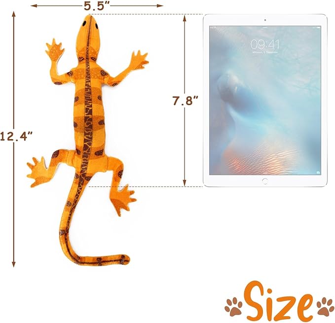 CiyvoLyeen Lizard Catnip Toys Chew Bite Resistant Toys for Indoor Cats Boredom Relief Teeth Cleaning Interactive Funny Cute Kitten Cat Lover Gifts Christmas Birthday Presents Set of 4