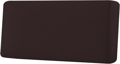 H.VERSAILTEX Super Stretch Individual Seat Cushion Covers Sofa Covers Couch Cushion Covers Slipcover Sets Thick Jacquard Textured Twill Fabric (1 Piece Sofa Cushion Cover, Chocolate)
