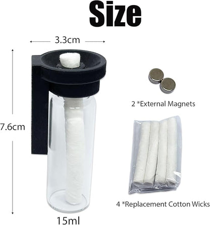 Jumping Spider Water Dispenser, Magnetic Hanging Feeder,Suitable for Jumping Spiders,Tarantulas, Praying Mantises,Arboreal Animals, and Other Small Animal Enclosure Accessories (Black, 15ML)