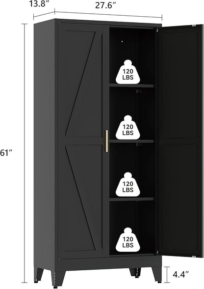 61" Tall Pantry Cabinet, Kitchen Pantry Storage Cabinets