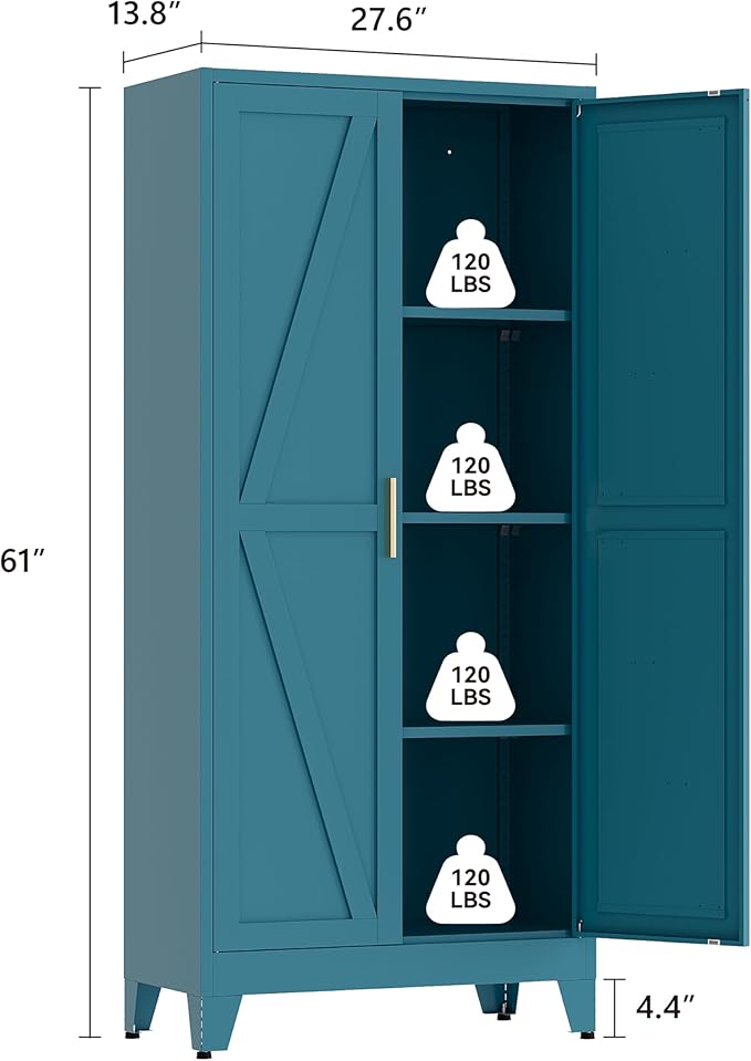 61" Tall Pantry Cabinet, Kitchen Pantry Storage Cabinets