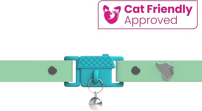 Kittyrama Meadow Cat Collar with Bell. Breakaway Collar. Won't Rub Fur. Lightweight, Soft & Comfy