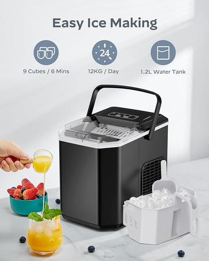 Silonn Ice Maker Countertop, Portable Ice Machine