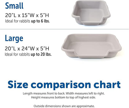 Bunny Go Here Rabbit Litter Box by Kit's Pet Pans Storybook Lavender Color Great for Ferrets Too! USA Made and 100% Warranty.