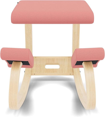 Varier Variable Natural/Pink Ergonomic Office Kneeling Chair – Active Sitting, Rocking Seat for Home, Study & Posture Support – 10 Year Quality Guarantee