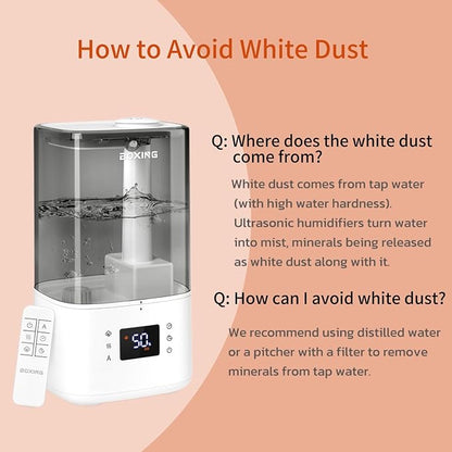 BOXING 6L Warm & Cool Mist Humidifiers