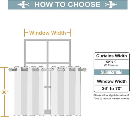 ChrisDowa Small Window Curtains