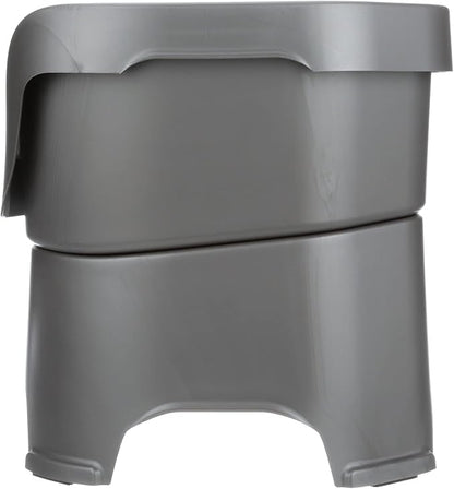 Neater Pet Brands Neater Feeder Deluxe Mess Proof Dog Bowls Elevated for Large Dogs Over 40 lbs, Made in USA, No Spill Raised Dog Food Bowl Stand Feeding Station, Food and Water Bowl Set, Gunmetal