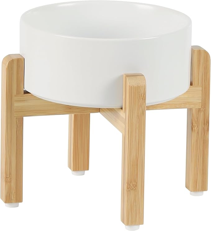 Ceramic Raised Dog Bowl Set, Elevated