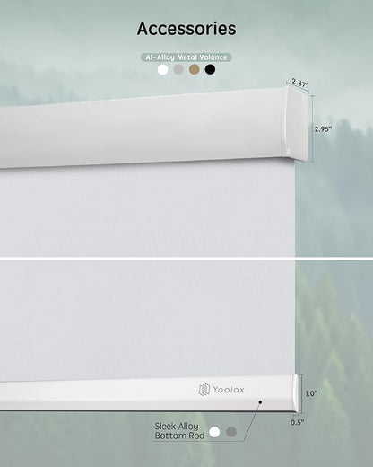 Yoolax Motorized Blinds with Remote, Waterproof Smart Blinds