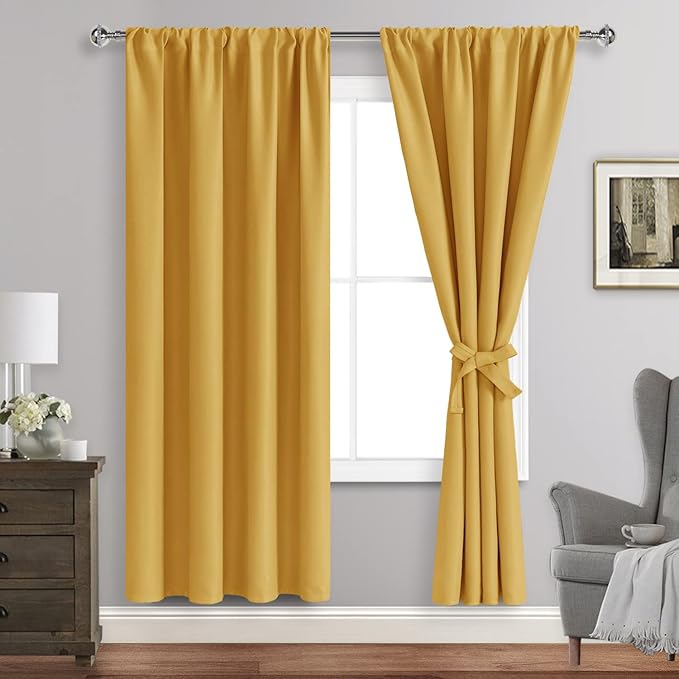 JIUZHEN Blackout Curtains for Bedroom