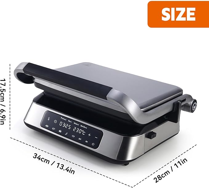 Panini Waffle Maker Combo | Panini Grill Press Sandwich Maker, Smokeless Indoor