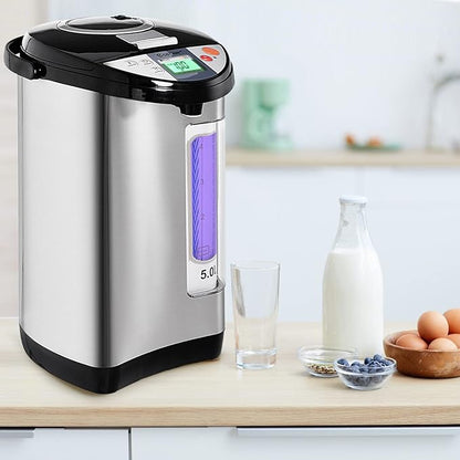 COSTWAY Instant Electric Hot Water Boiler and Warmer, 5-Liter LCD Water Pot