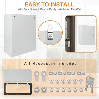 Cold Rolled Steel Electrical Box 23.6'' x 20'' x 8'' Indoor/Outdoor Thick