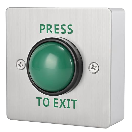 Push to Exit Button for Door Access Control Big Press Button IP68 Waterproof