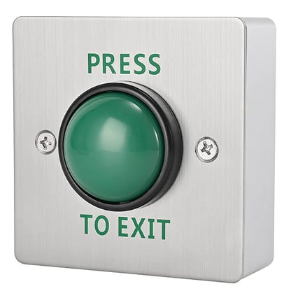 Push to Exit Button for Door Access Control Big Press Button IP68 Waterproof