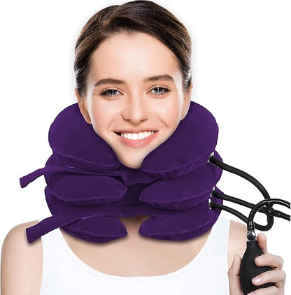 Cervical Traction Device for Neck Pain Relief, Adjustable Inflatable Neck